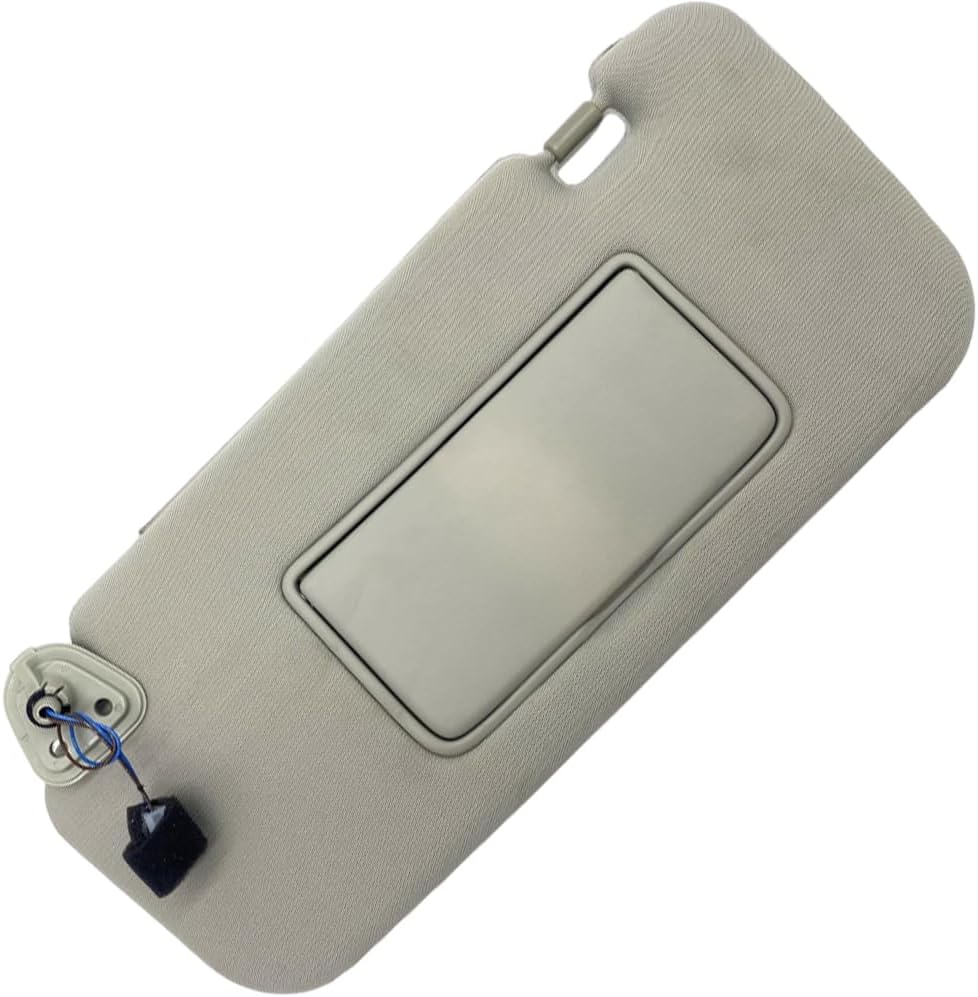 Left Side Car Sun Visor, Compatible with Nissan Murano 2009-2014, Replaces 96401-1AA1B, 96401-1AA1A, ‎EZ 4130, NHILESSV022, Gray Left