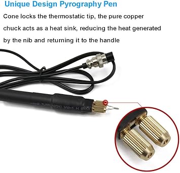 Pyrography Pen for 110V 60W Pyrography Machine Wood Burning Tool Pyrography Craft Kit