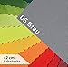 Produktbild NOVELY® Oxford 600D | fest gewebt | 1 lfm | Polyester Stoff | wasserdicht | Outdoor | PVC | Meterware | extrem reißfest | robust (06 Grau | 42cm Bahnbreite)