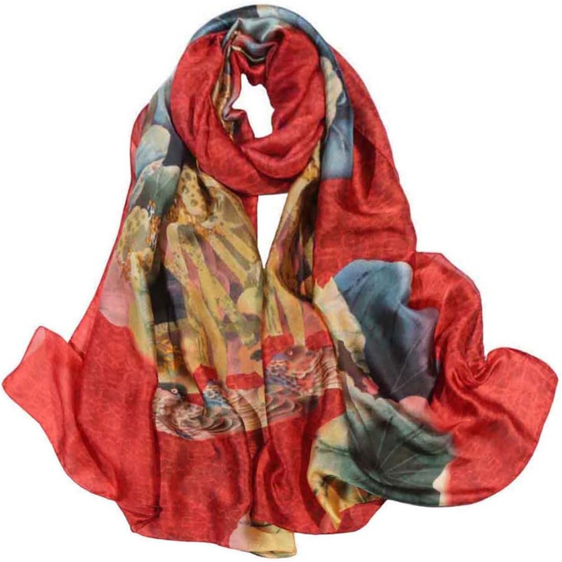 Acotavie Scarfs for Women Fashion Scarves Long Satin Silk Feeling Scarf Lightweight Sunscreen Shawls