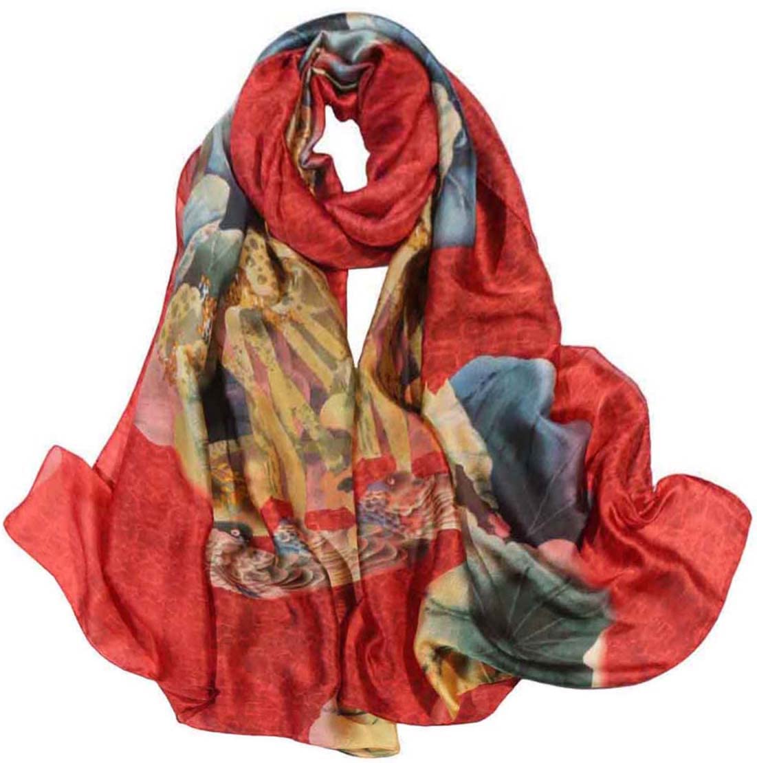 Scarfs for Women Fashion Scarves Long Satin Silk Feeling Scarf Lightweight Sunscreen Shawls