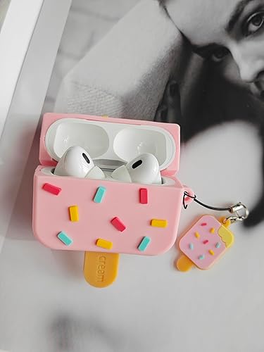 Miniatura 7 de Funda compatible con Airpods Pro de 2 generación 2022, bonita funda para AirPods Pro 2, funda protectora de silicona suave Kawaii para Apple Airpods