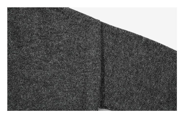 Maglione Uomini Fashion Versatile High Collar Fashion Fashion Street Street Slione Knitted-Dark Grey,L