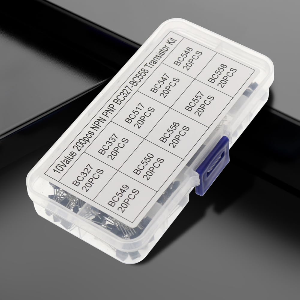 Assortimento di transistor PNP NPN TO-92, 200 pezzi, kit assortiti BC327 BC337 BC517 BC547 BC548 BC549 BC550 BC556 BC557