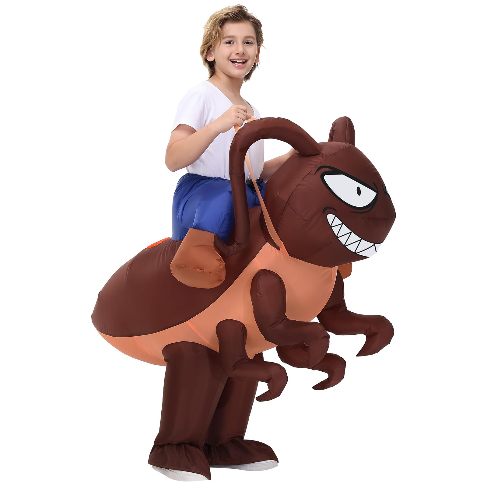 Nadmuchiwany kostium karalucha, karalucha, dmuchany kostium dla dorosłych, mężczyzn, kobiet, kostiumy na Halloween, jazda na karaluchu, nadmuchiwany kostium dla dzieci, impreza cosplay
