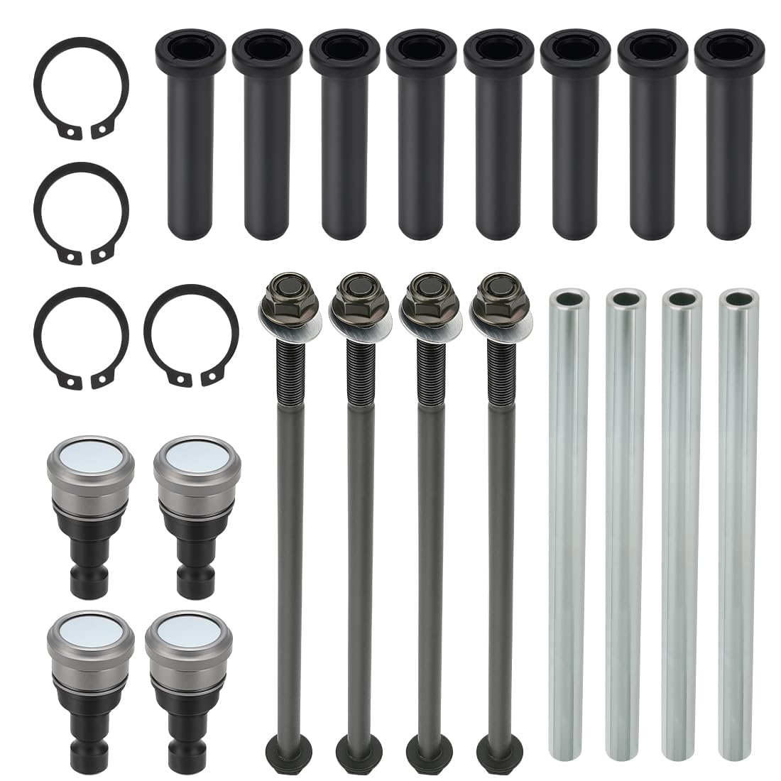Rotule de suspension triangle Kit de silentblocs de pivot pour bras A supérieurs avant pour Polaris RZR 570 2012-2022 RZR 800 2008-2014 (RZR 800 2010 uniquement ceux construits à partir du 10/01/09)