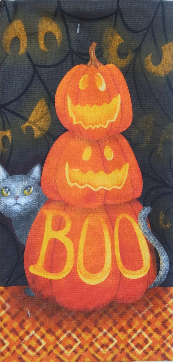 KayDee Designs Boo Pumpkins, Dual Purpose Towel