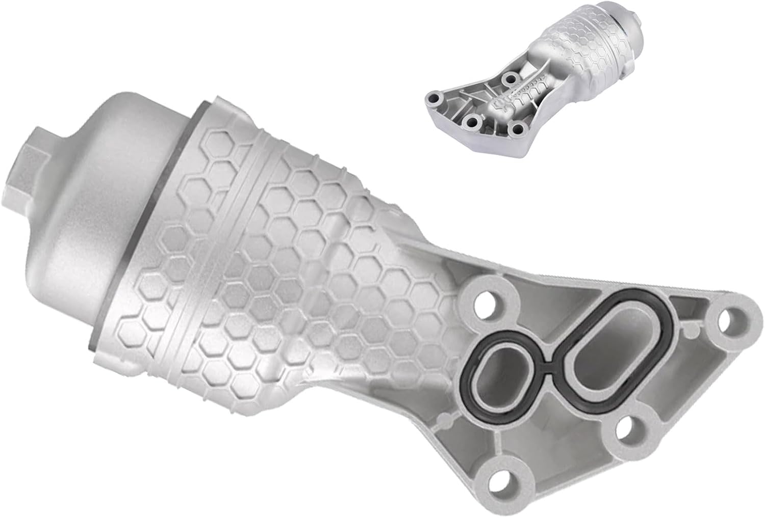 Aluminum Oil Filter Housing Assembly Adapter for 2015-2024 Hyundai Palisade,17-20 Genesis G80, 15-16 Genesis/Coupe,20-24 Kia Telluride, 19-20 Sorento, 17-20 Cadenza, 19-21 Sedona | OE #26300-3LAA0