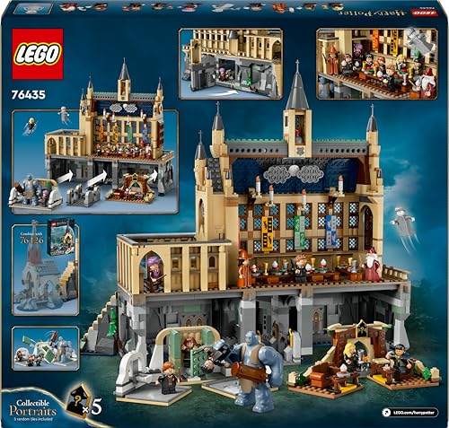 Harry Potter Castello di Hogwarts: Sala Grande, Giocattolo da Collezione con 11 Minifigure tra cui Hermione Granger, Giochi Fantasy per Bambini e Bambine da 10 Anni, Idea Regalo Magica 76435 - Lego - Immagine 11