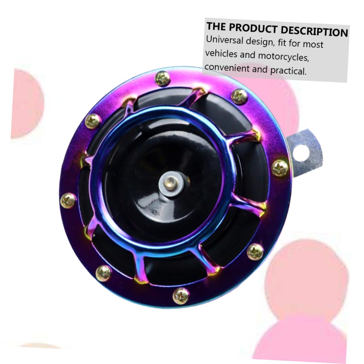 PRETYZOOM 1 Paar Super Lauter Auto und Motorrad Horn Farbige Hupe mit Abdeckung Wasserdichtes Lufthorn zur Fahrzeugmodifikation Erhöht und Aufmerksamkeit der Straße