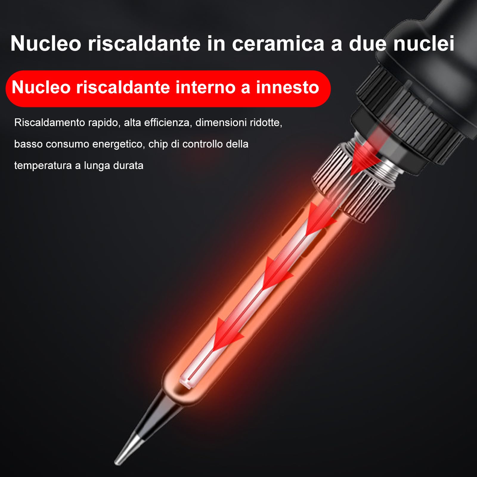 8586D Stazione Saldante, 2 In 1 da 760W Set Stazione di Saldatura, per saldatura e dissaldante SMD con schermo LCD, temperatura regolabile 180 ℃-500 ℃ con 3 ugelli aria per Riparazioni di Elettronica