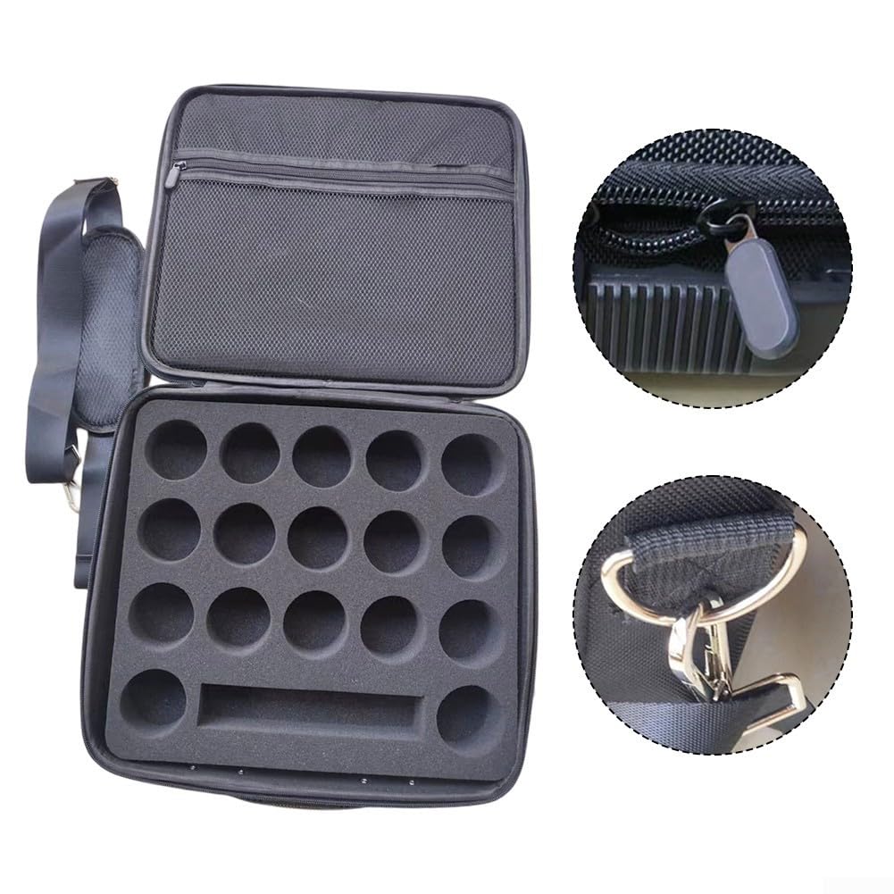 Custodia da biliardo con guscio rigido, fodera in EVA per piscina, snooker, palle da biliardo sportive, porta palline da biliardo americano in nylon adatto ai viaggi
