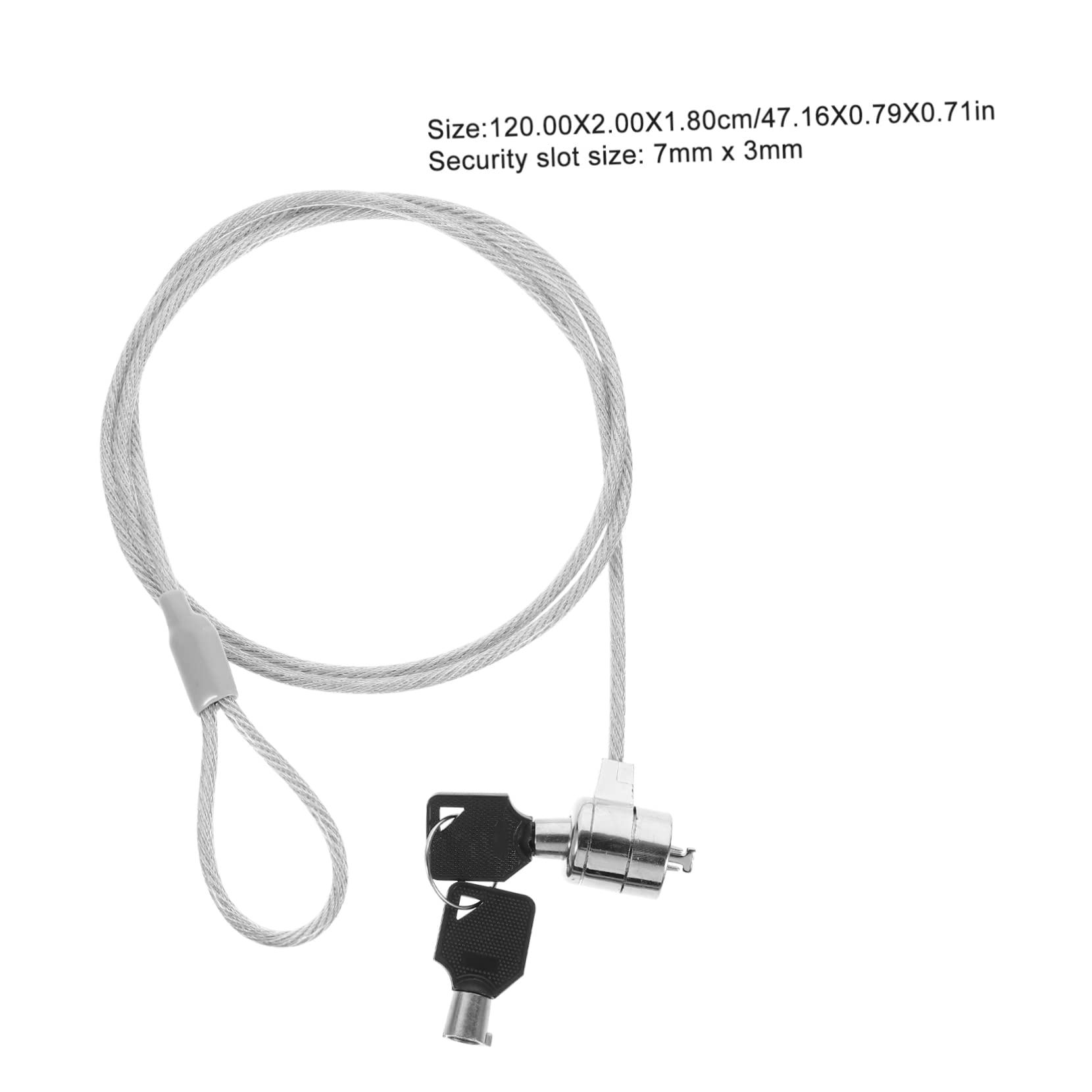 Angoily 2sets Keyed Laptop Lock Cable Lock for Monitors Laptops -Theft Compatibility Built