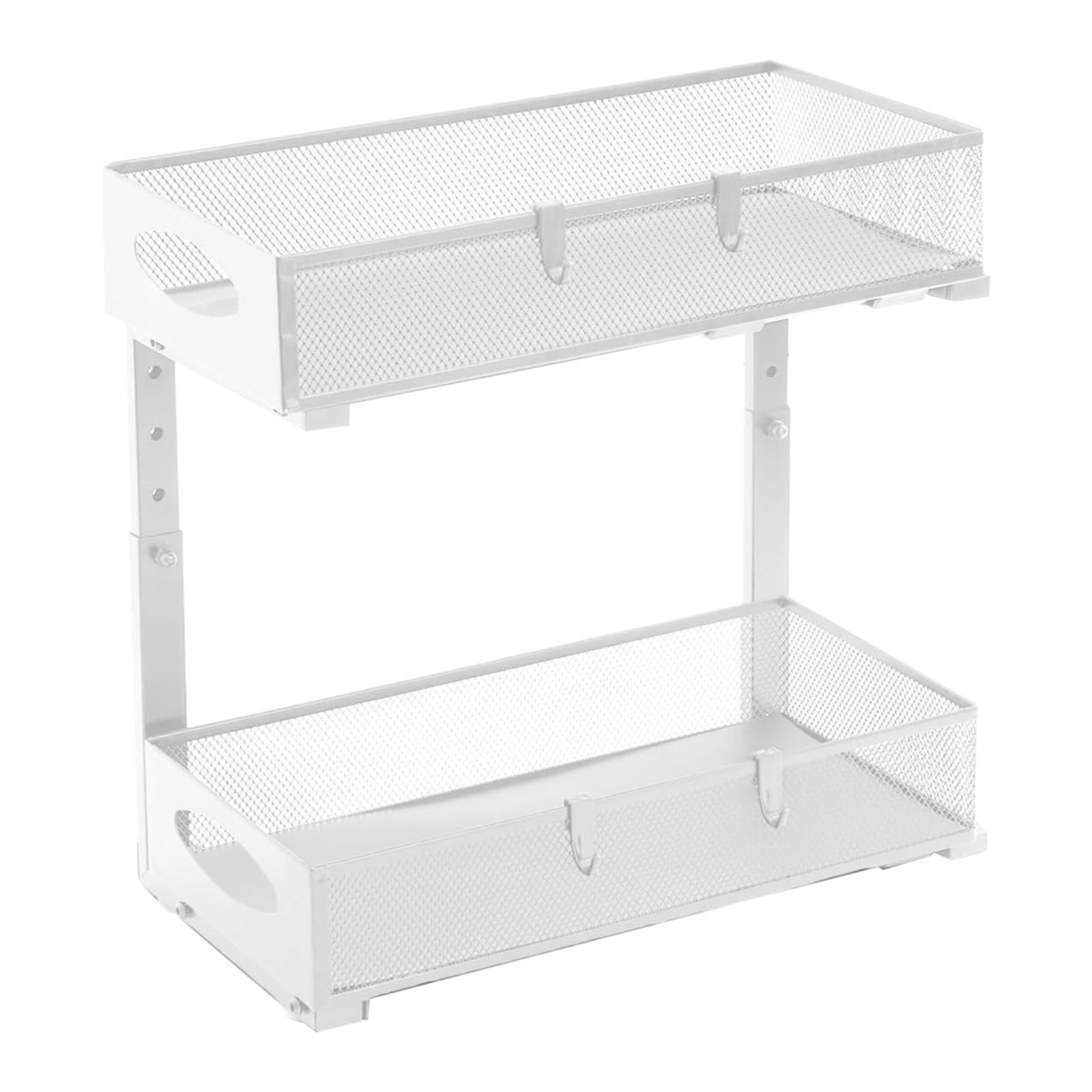 Organizer pod Szafką Wysuwany Organizer Do Przechowywania Pod Zlewem | Regulowana Wysokość Do Przechowywania Proszku Do Prania Ręczników Papierowych Słoików Środków Czyszczących