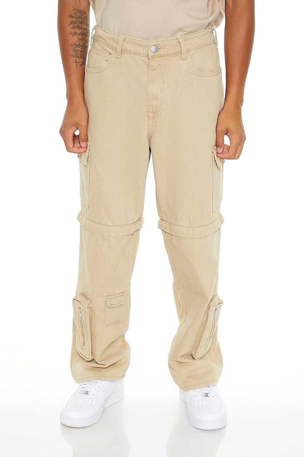 Forever 21 Mens Convertible Mid-Rise Cargo Jeans - Image 2