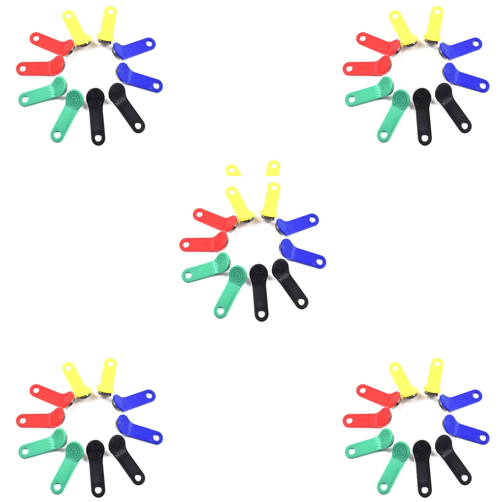 Jnchdghwa Random Colors 50Pcs/Lot Rewritable Rfid Contact Memory Key Rw1990 Ibutton For Copy Card Sauna Keys Cards