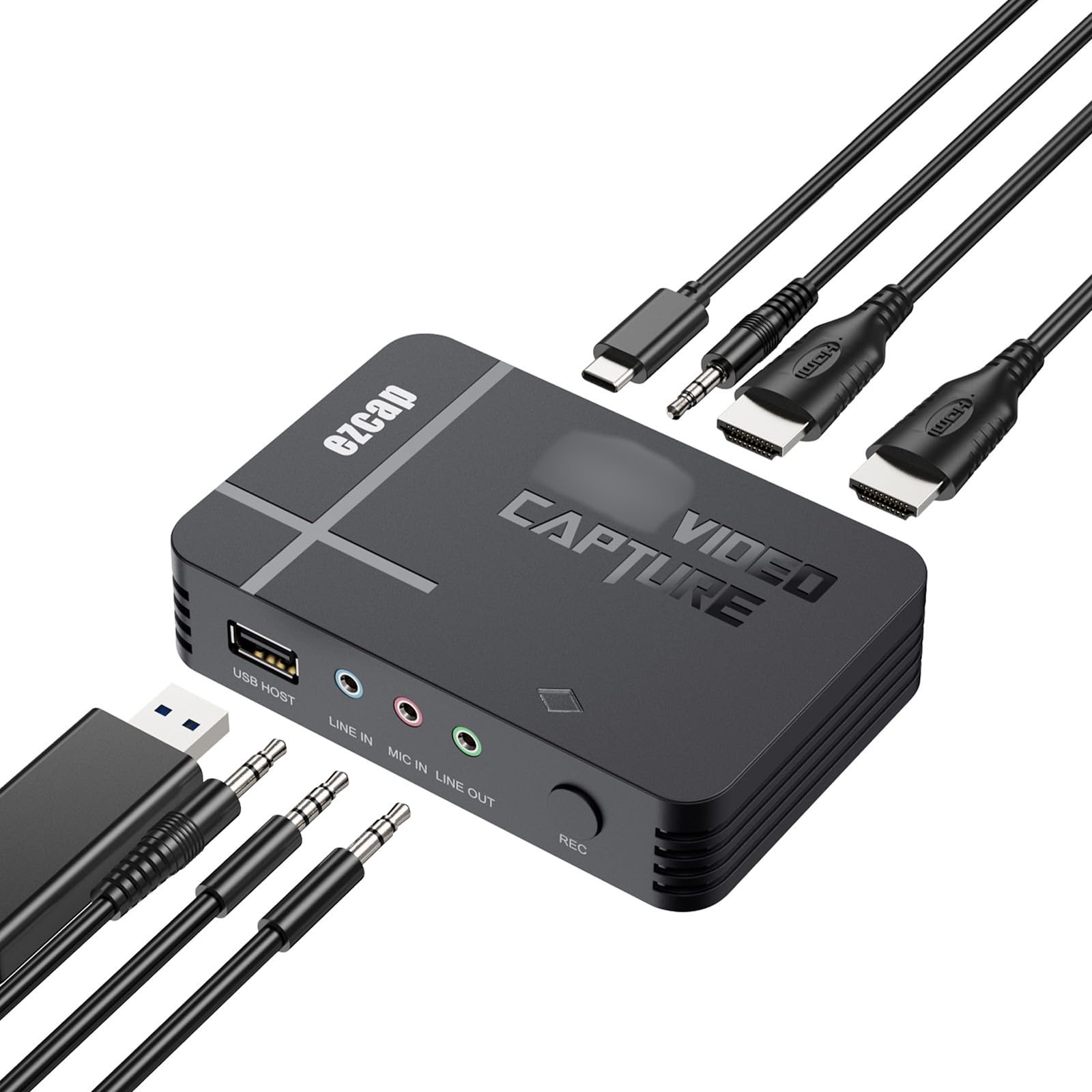 Jemora Tarjeta de Captura de Video de Alta claridad Grabadora de Juegos de Alta claridad 1080P Dispositivo de Captura de Video USB CAM Link Compatible con televisores Proyector, etc. Admite e