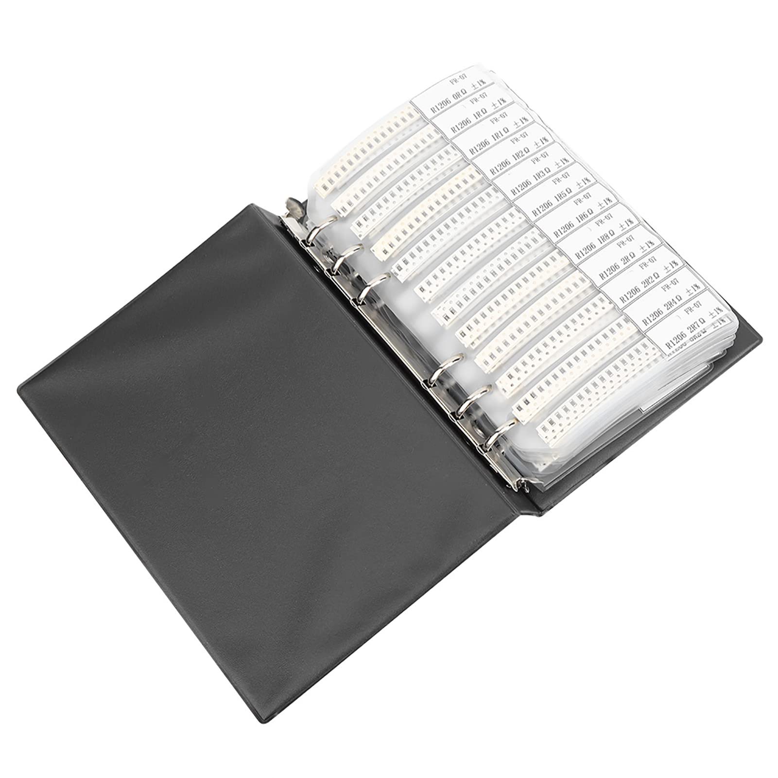 Akozon 1206 Serie 170 Resistore Assortimento Sampione Book Componenti Elettronici di Alta qualità Collezione in Plastica Durevole Ideale per Professionisti Ed Appassionati