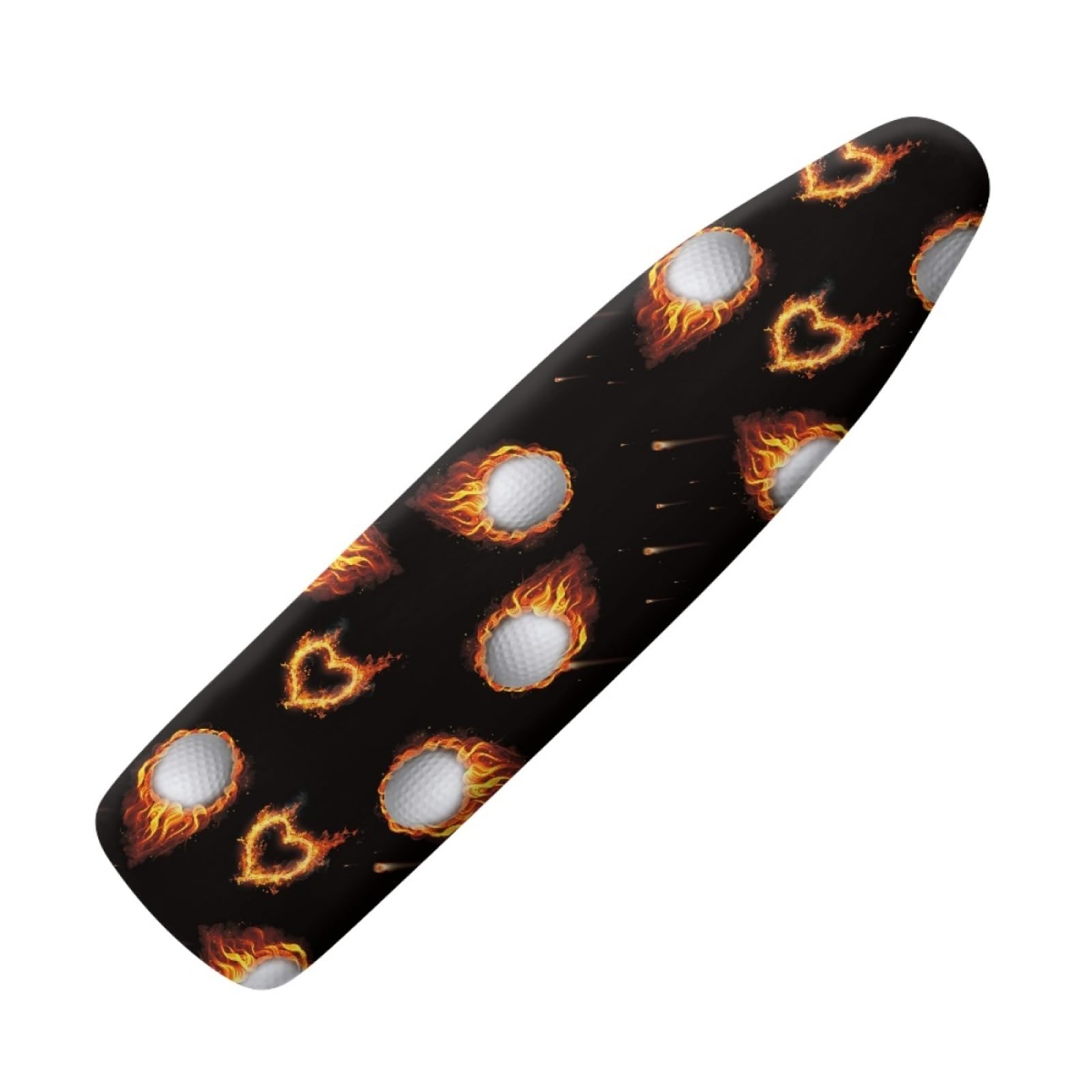 Ironing Board Covers 110 x 35cm Black White Iron Board Covers and Pad Thick Resist Scorching and Staining Thick Easy Fit Iron Cover Adjustable Elastic Rope Ironing Boards Cover 110x35cm