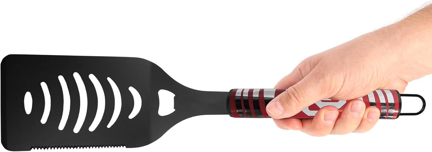 Siskiyou Sports NCAA Oklahoma Sooners 2 pc Black Tailgate BBQ Set Team Colors, One Size