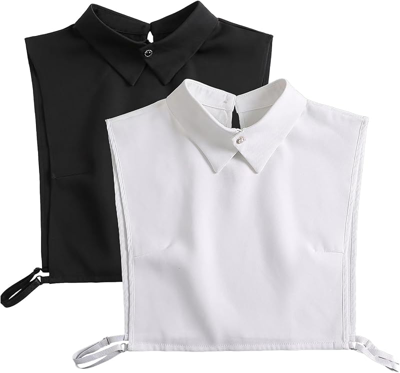 Eyibenlilan Women’s Detachable Dickey Collar – Classic Faux Half Shirt Insert Blouse Collar for Girls & Ladies