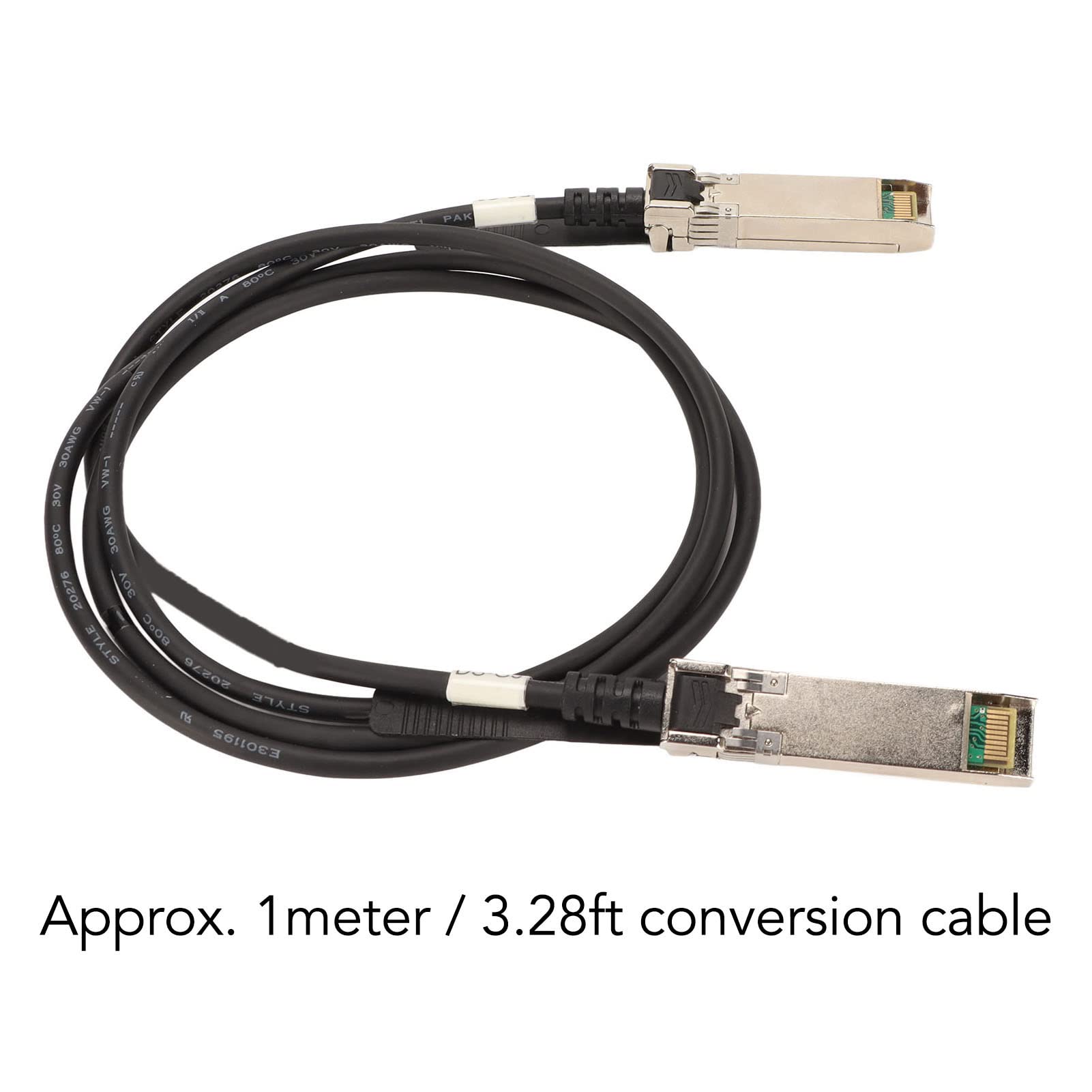 Cryfokt Scheda di Rete PCIE SFP+ Ad Alta velocità da 10 Gb con Cavo di Conversione da 1,0 M per PC, Supporta la Replica di più PC, Realizzata in Resistente Materiale PCB