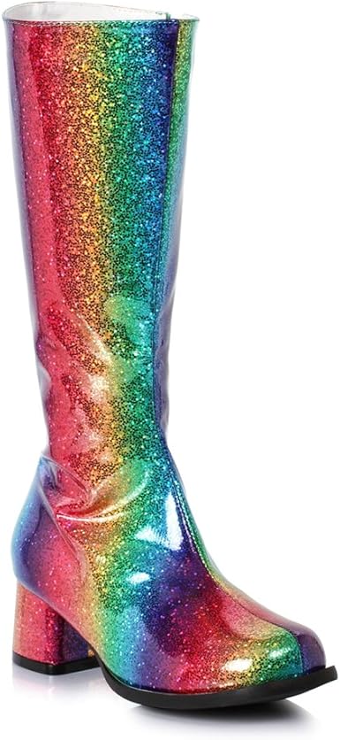 rainbow sparkle boots