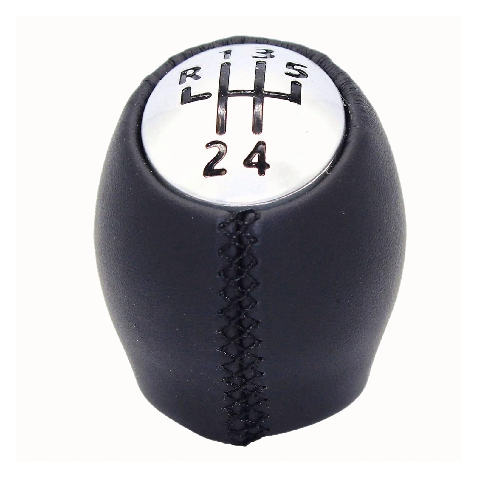 Kunyos Leatherwhite 5 Speed For Megane For Scenic For Espace Laguna For Vauxhall Sporty Gear Stick Knob
