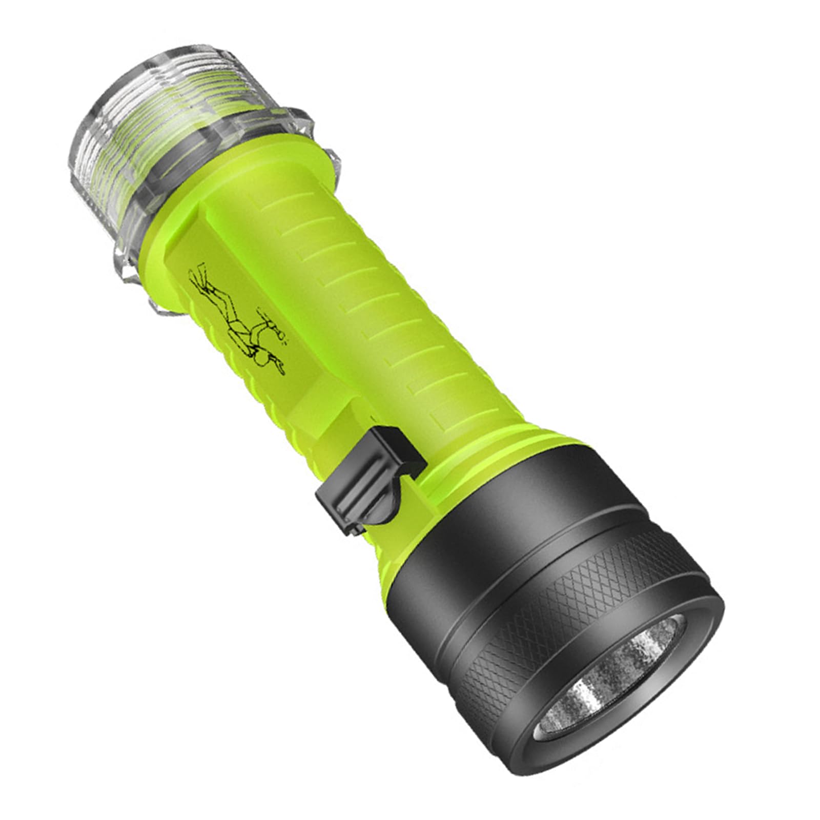 Torches de plongée pratiques à LED - Étanche - Texture en alliage d'aluminium - Pour activités sous-marines en plein air, spéléologie, exploration