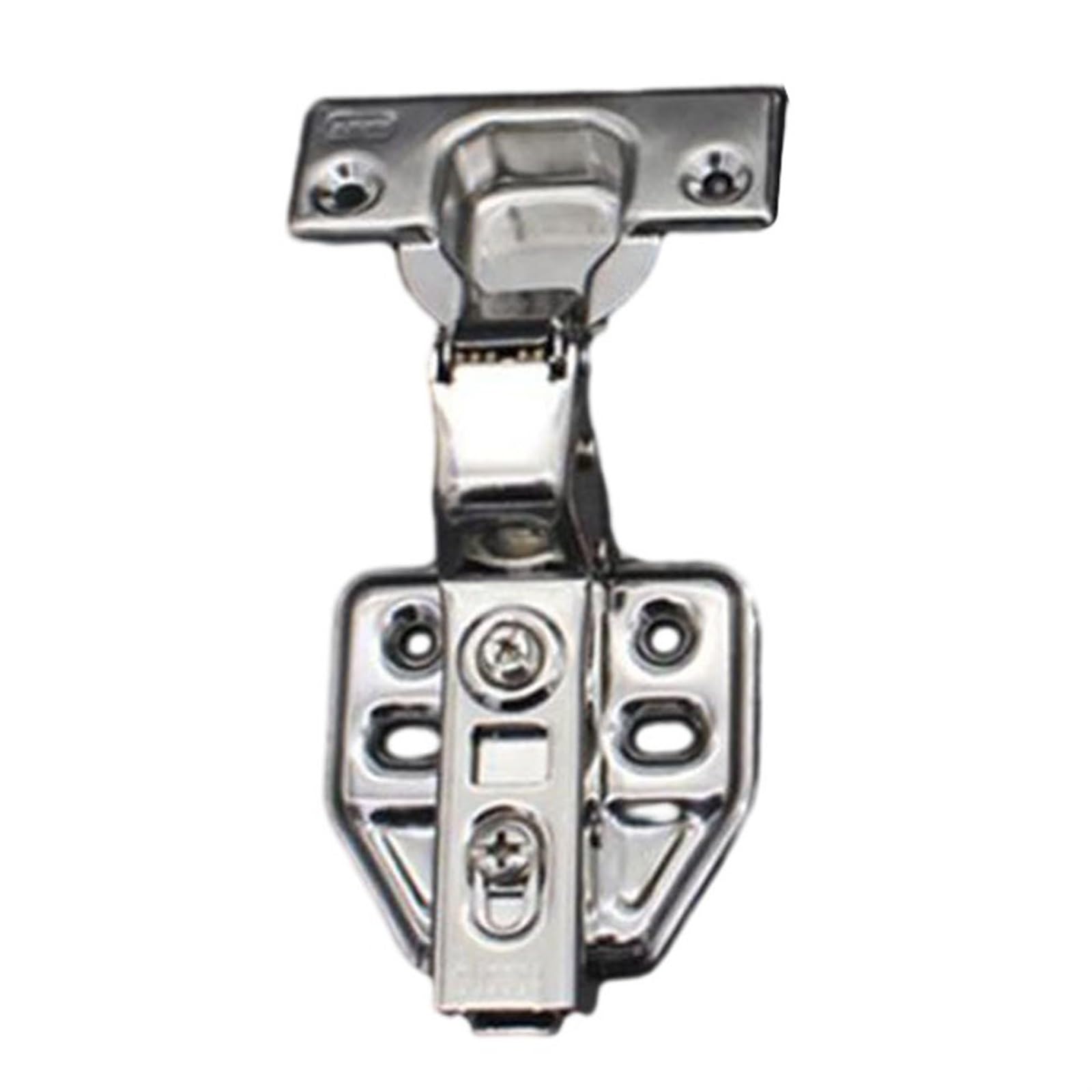 Stainless Steel Hinge Furniture Hardware Close for Cabinets and Cupboard Furniture Fittings Damper Buffer Hinges Accessories(Large Bend)