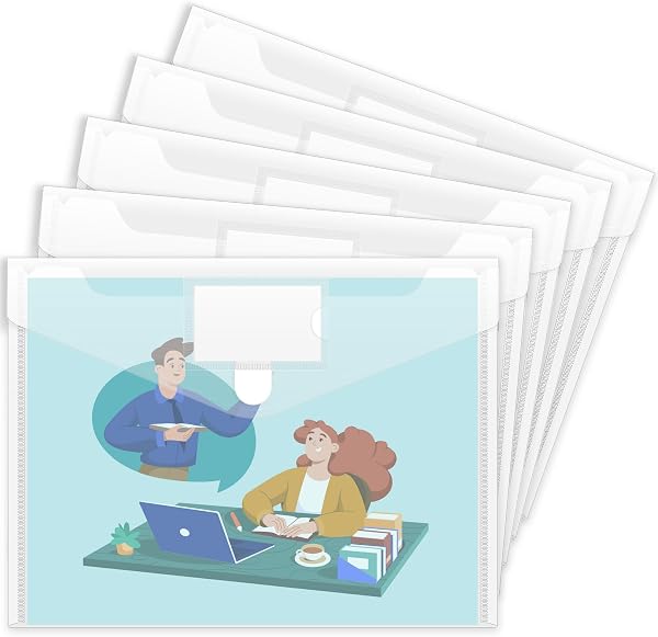 Sooez Clear Plastic Envelopes