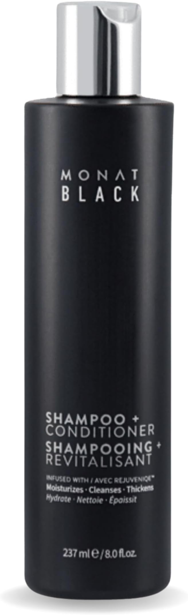 MONATBlack Shampoo + Conditioner – A 2-in-1 Formula for Optimal Hair Care in One Step – Cleanses, Conditions, and Promotes Stronger, Healthier-Looking Hair – For All Hair Types – 237ml (8.0 fl oz)