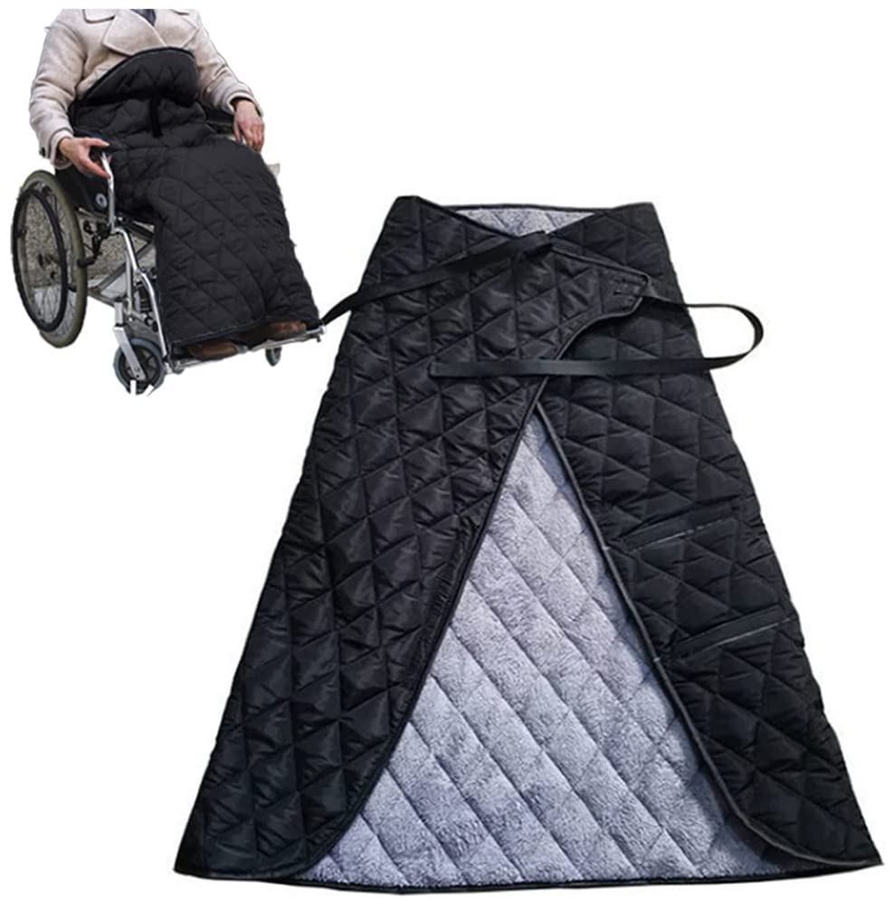 Manta de lujo para la pierna de la silla de ruedas, manta semi-envuelta para ancianos mayores, cubierta del calentador de la silla de ruedas de invierno, pierna y cuerpo ligeros de protecció