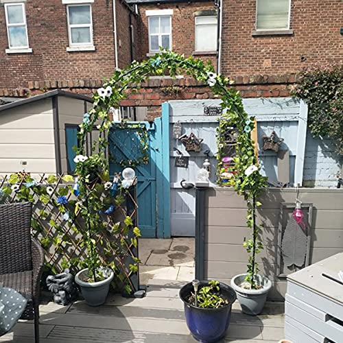 Metalowy łuk ogrodowy, altana do roślin pnących, pergola zewnętrzna, wsparcie róż, dekoracje ślubne, trwała konstrukcja (180 x 220 x 40 cm) do ścieżek ogrodowych i wydarzeń