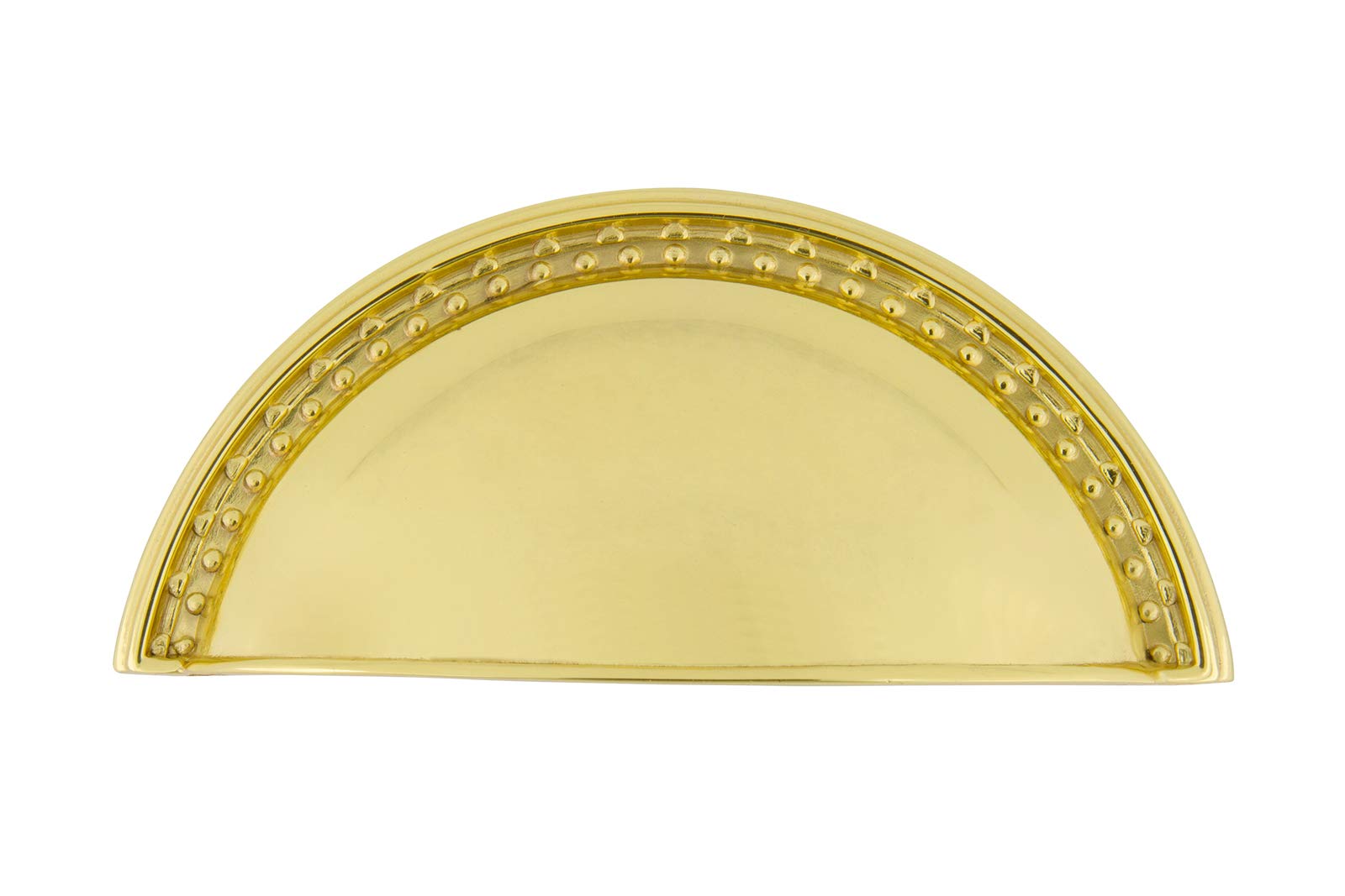 NostalgicWarehouse 761713 Cup Pull Meadows in Unlacquered Brass Cabinet Hardware