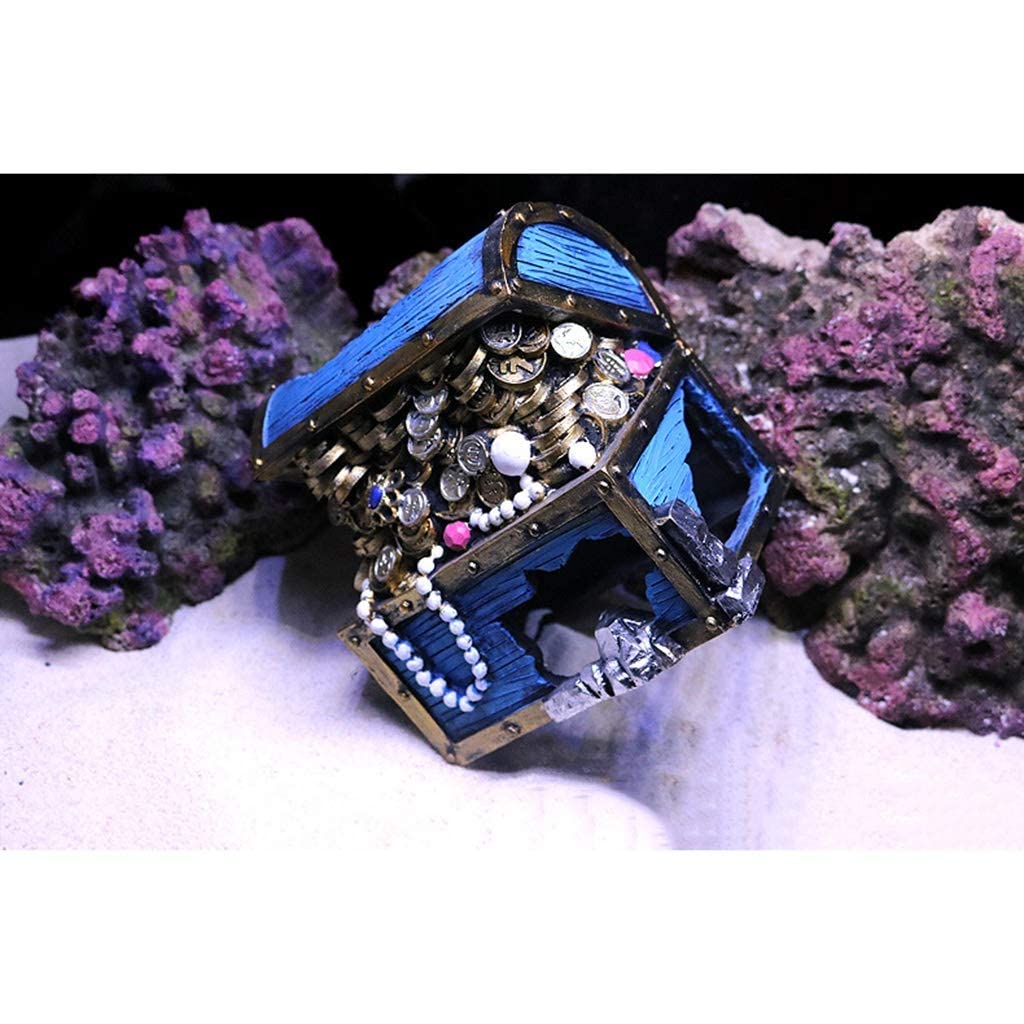 Escondite del Tesoro, paisajismo del Acuario, decoración del hábitat, escondites de Peces, lagartos y Tortugas, Accesorios para Cajas de Cuevas de Reptiles