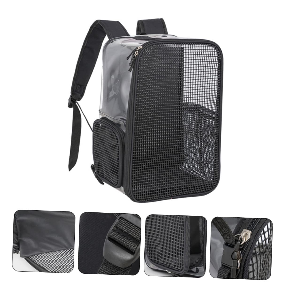 Toyvian Zaino per Animali Domestici Traspirante Borsa da Viaggio per Gatti Respiranti Grande Capacità Leggero e Facile da Pulare per Escursioni e Vacanze