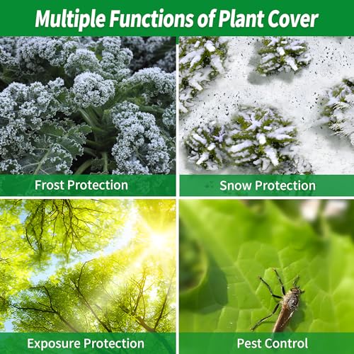 Avalution Plant Covers Freeze Protection, 10x30 FT Frost Cloths for Outdoor Plants, 0.9 oz/yd² Reusable Frost Blankets for Outdoor Plants, Row Covers for Vegetables Season Extension by Avalution - Image 3
