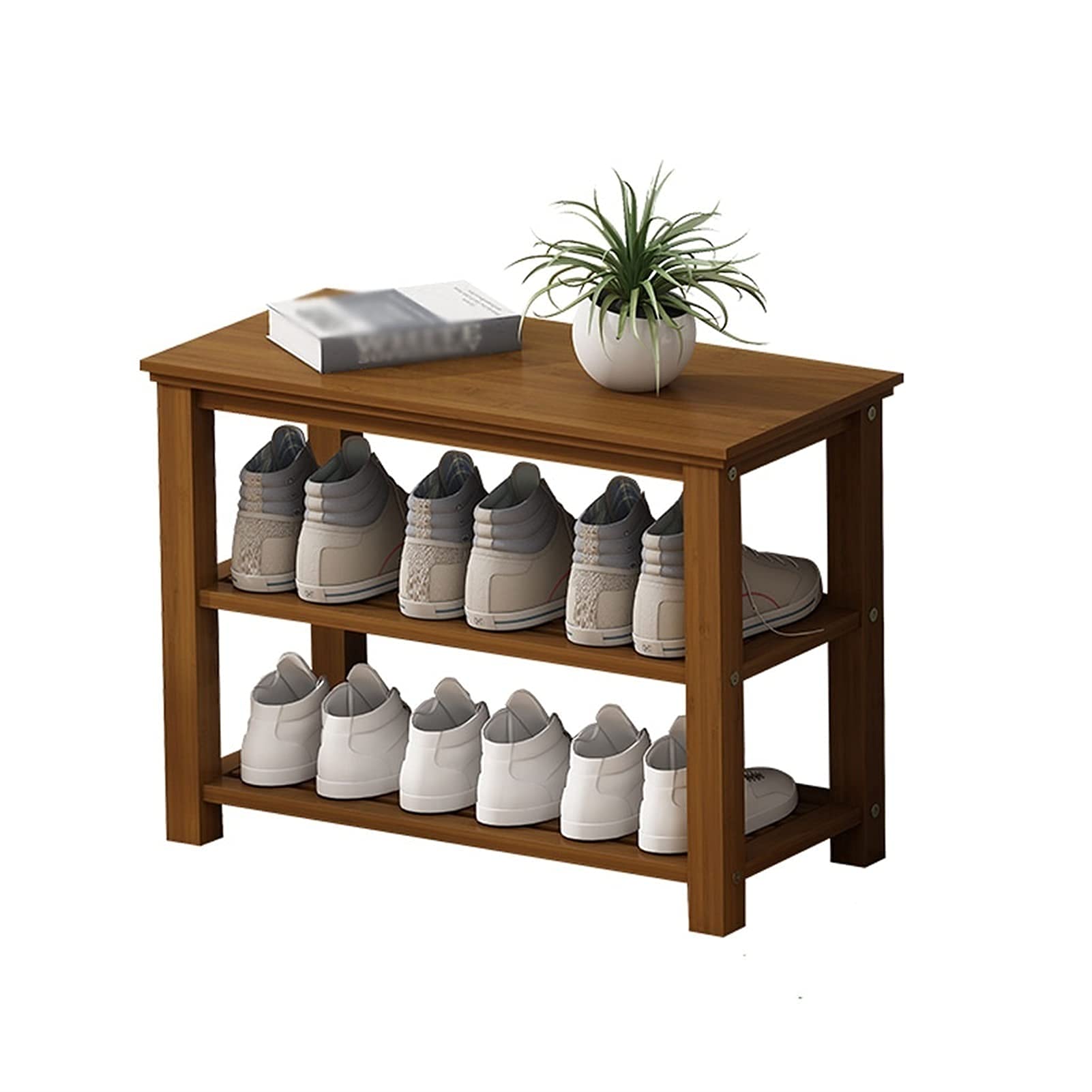 Support à chaussures en bambou et rangement d'armoire