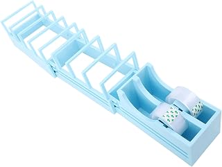 Tape Dispenser for Desktop - Portable Lightweight Plastic Dispenser for Easy Efficient Wrapping, Packing, Presents, Gift Packaging, and Crafting