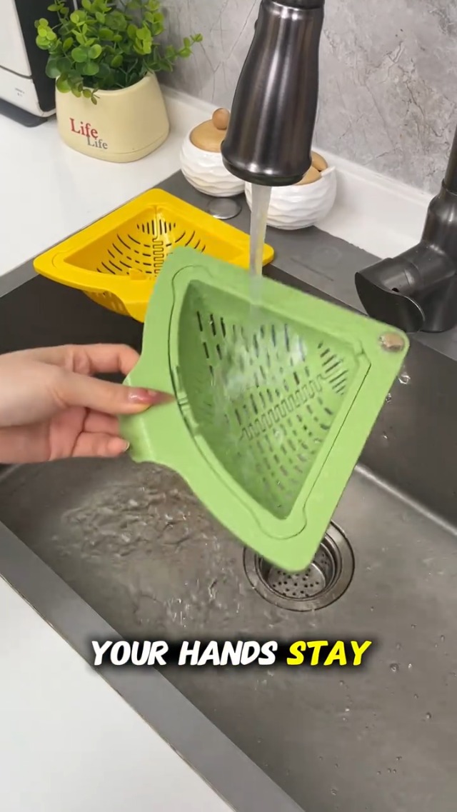 Colador magnético triangular para fregadero con fondo giratorio miniatura 7