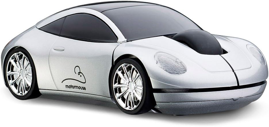 TarVee Yasirona Motor Mouse Car Silver Wireless USB Computer Mouse