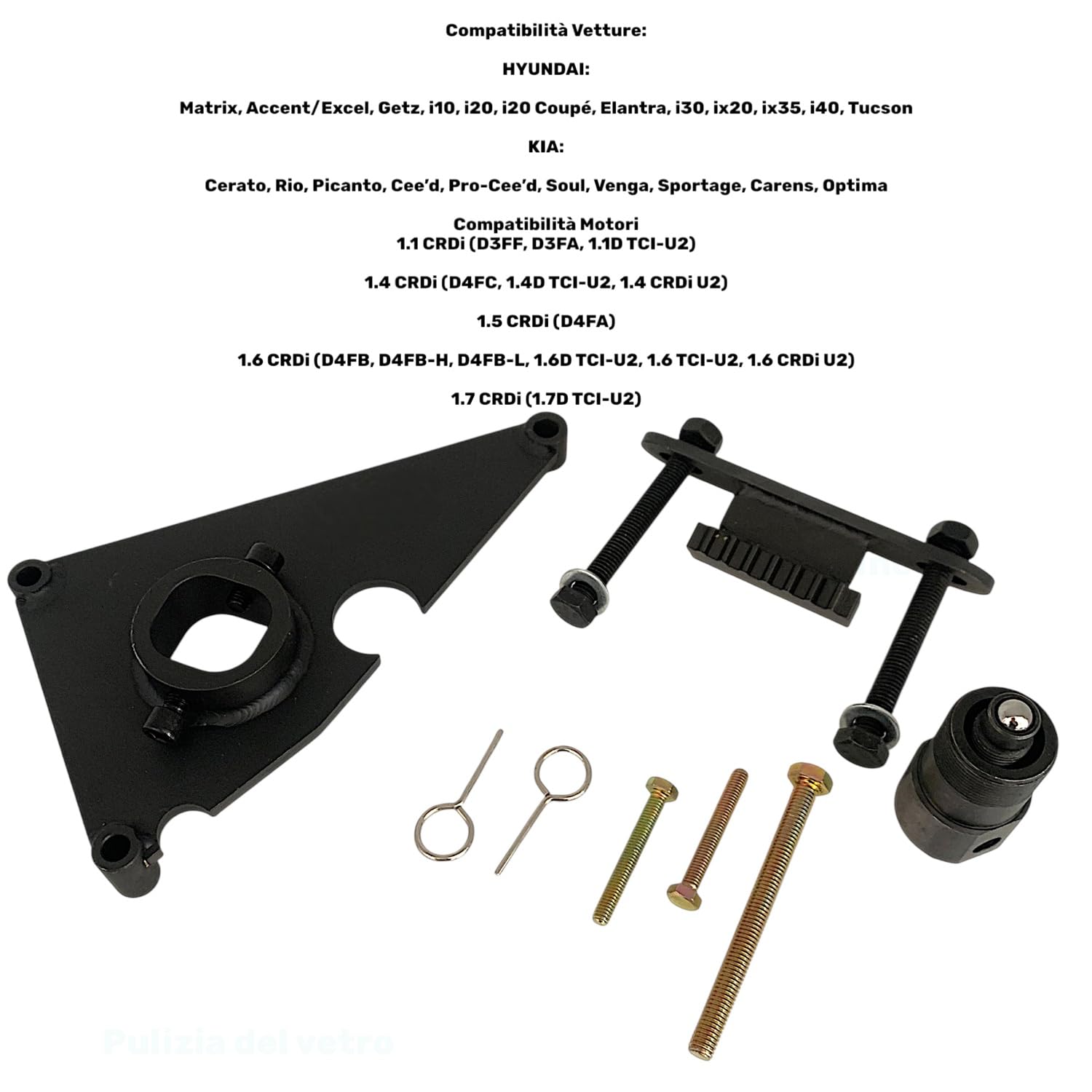 TANIASHOP Kit Messa in Fase Compatibile con Hyundai KIA Motori 1.1-1.4-1.5-1.6 e 1.7 Diesel Ideali per Uso Professionale in Officina