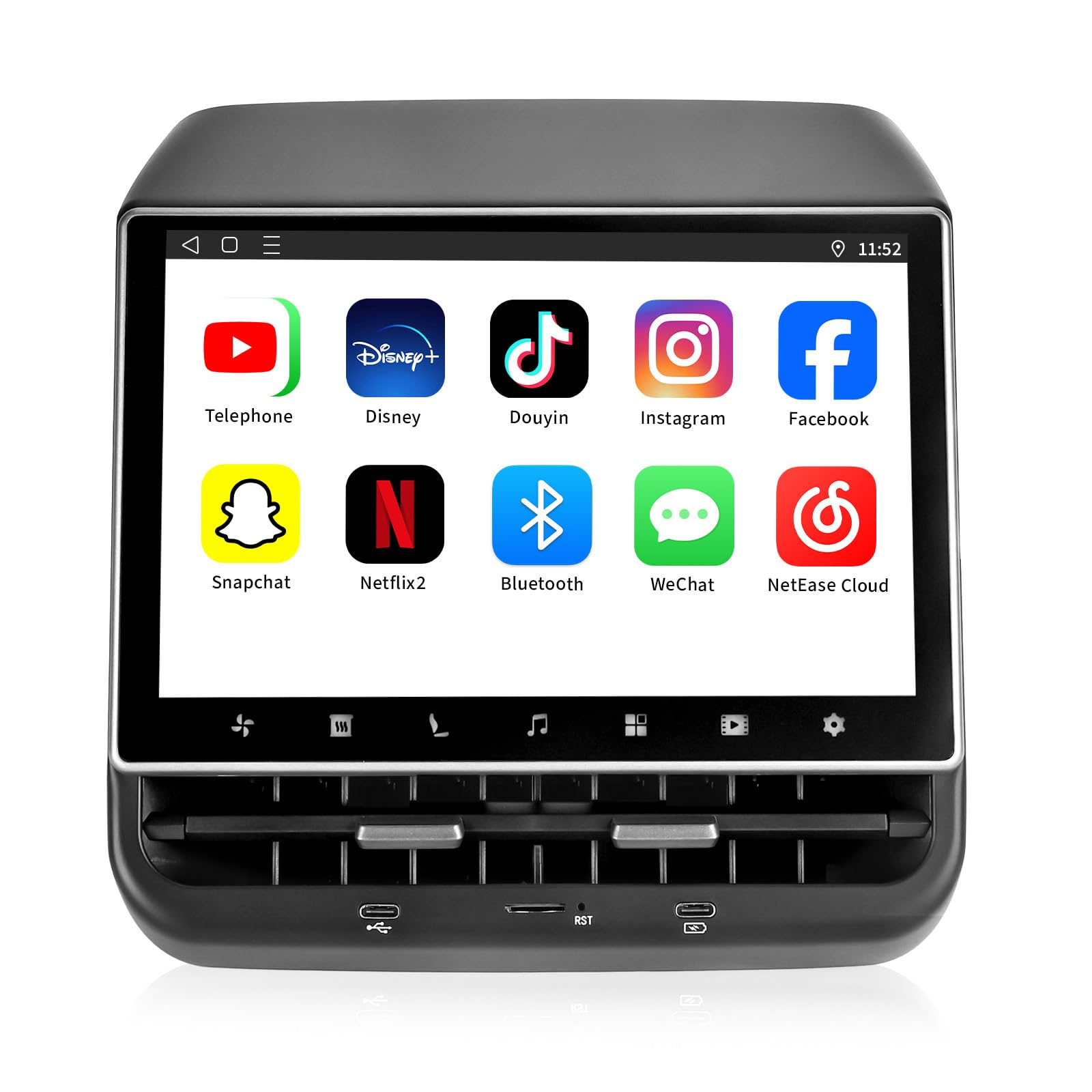 8.66" Rear Screen for Tesla Model Y &amp; Model 3