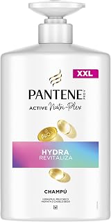 Pantene Pro-V Hydra Revitaliza Champú 1000ml para Pelo Normal y Seco. Nutre y Protege los Enlaces. Sin Aceites Minerales Tecnología Active Nutri-Plex