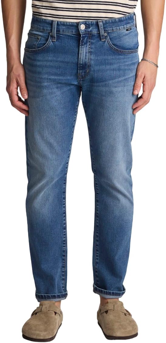 Mavi Men’s Marcus Regular Rise Slim Straight Leg Jeans – Men’s Slim Straight Fit Denim Pants, Work Pants for Men