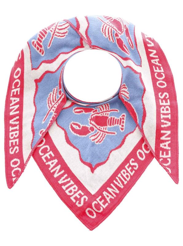 Zwillingsherz Schal Dreieckstuch Damen Halstuch viele verschiedene Muster, Hummer Vibe, Leo u.a. Freizeit 50% Baumwolle, 50% Polyacryl