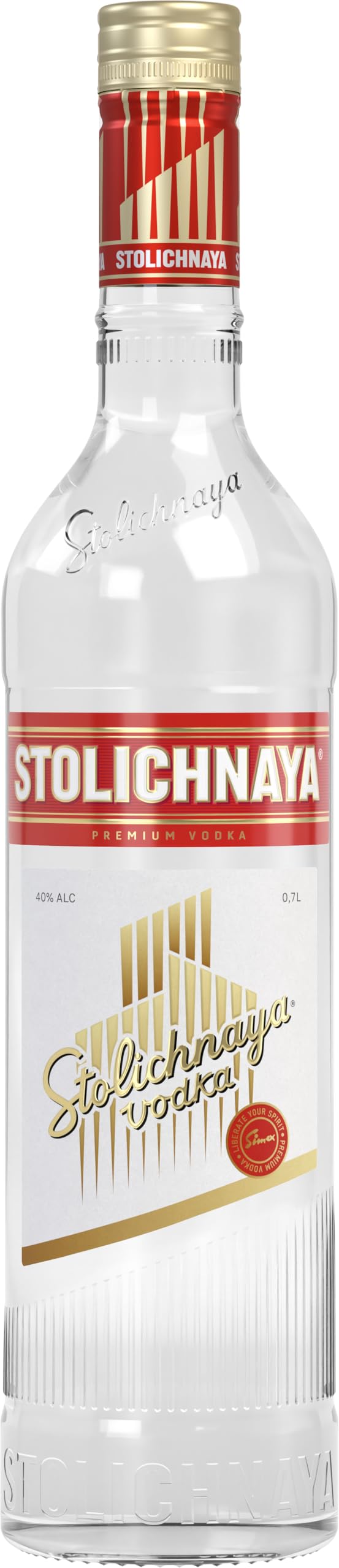 Stolichnaya Vodka 40% vol. (1 x 0,7l) | Premium-Vodka mit kristallklarer Reinheit