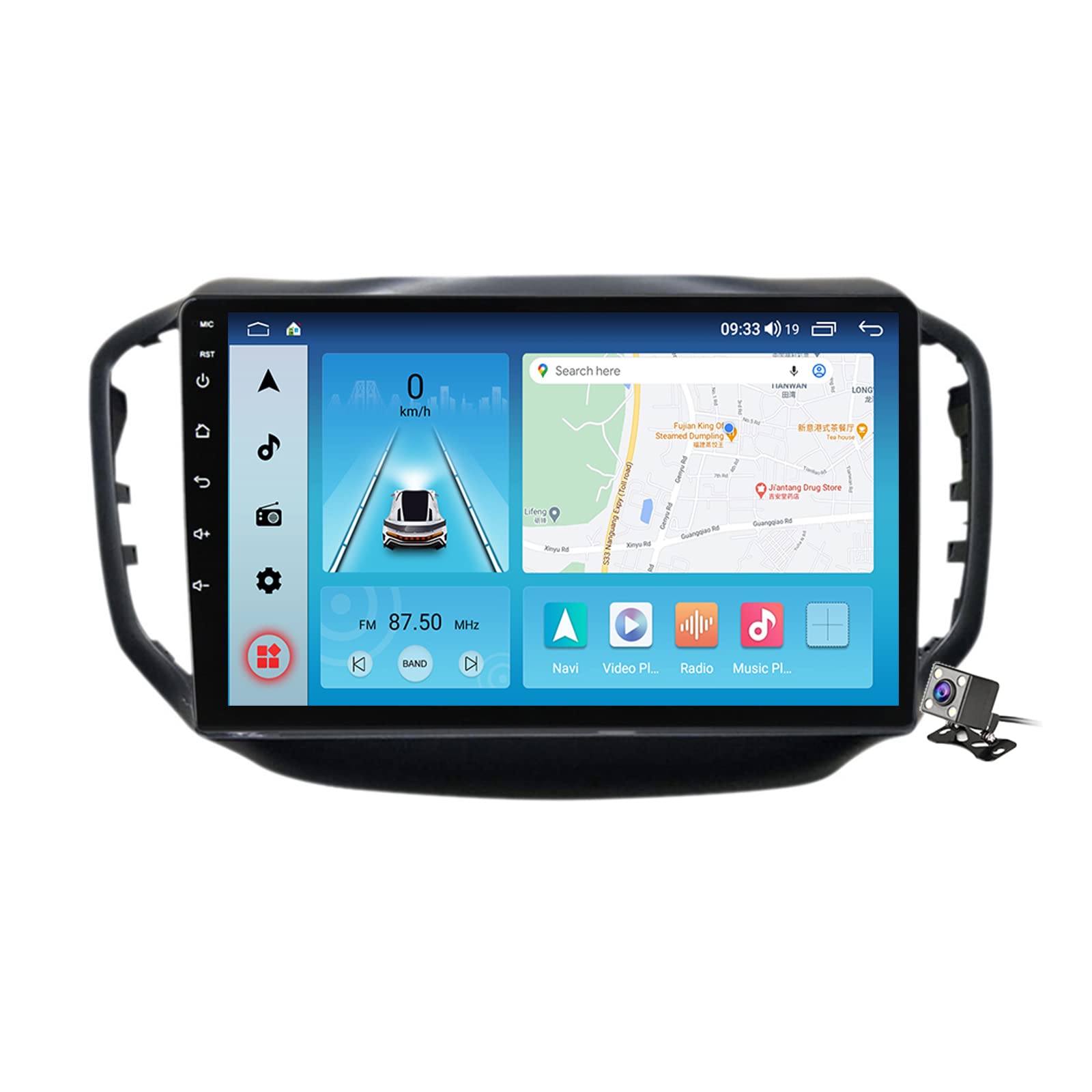 Buy ZhiQin 9 Inch inDash Head Unit Wireless CarPlay Android Auto Car