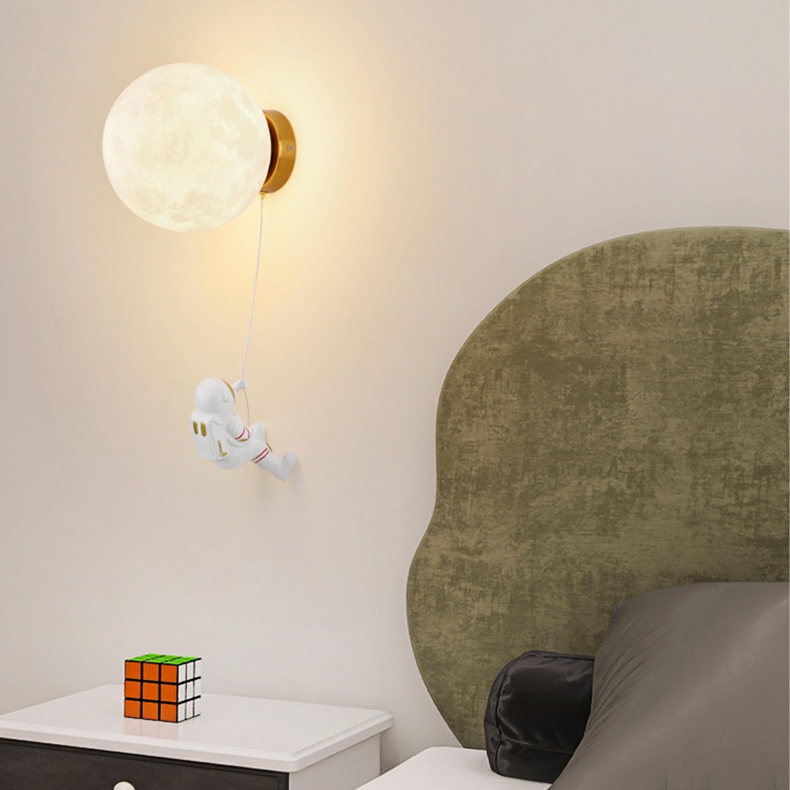 Lampa ścienna LED do wnętrz nowoczesna astronauta lampa ścienna przestrzeń astronauta pokój dziecięcy lampka nocna oświetlenie ścienne chłopiec dziewczyna sypialnia salon lampka nocna (ciepłe światło